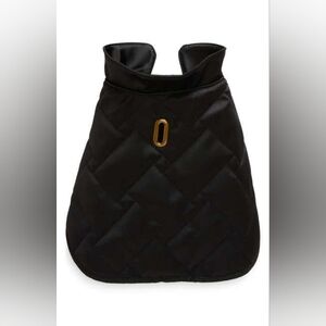 Kurt Geiger London REPREVE® Quilted Recycled Polyester Blend Dog Coat, M, BLACK